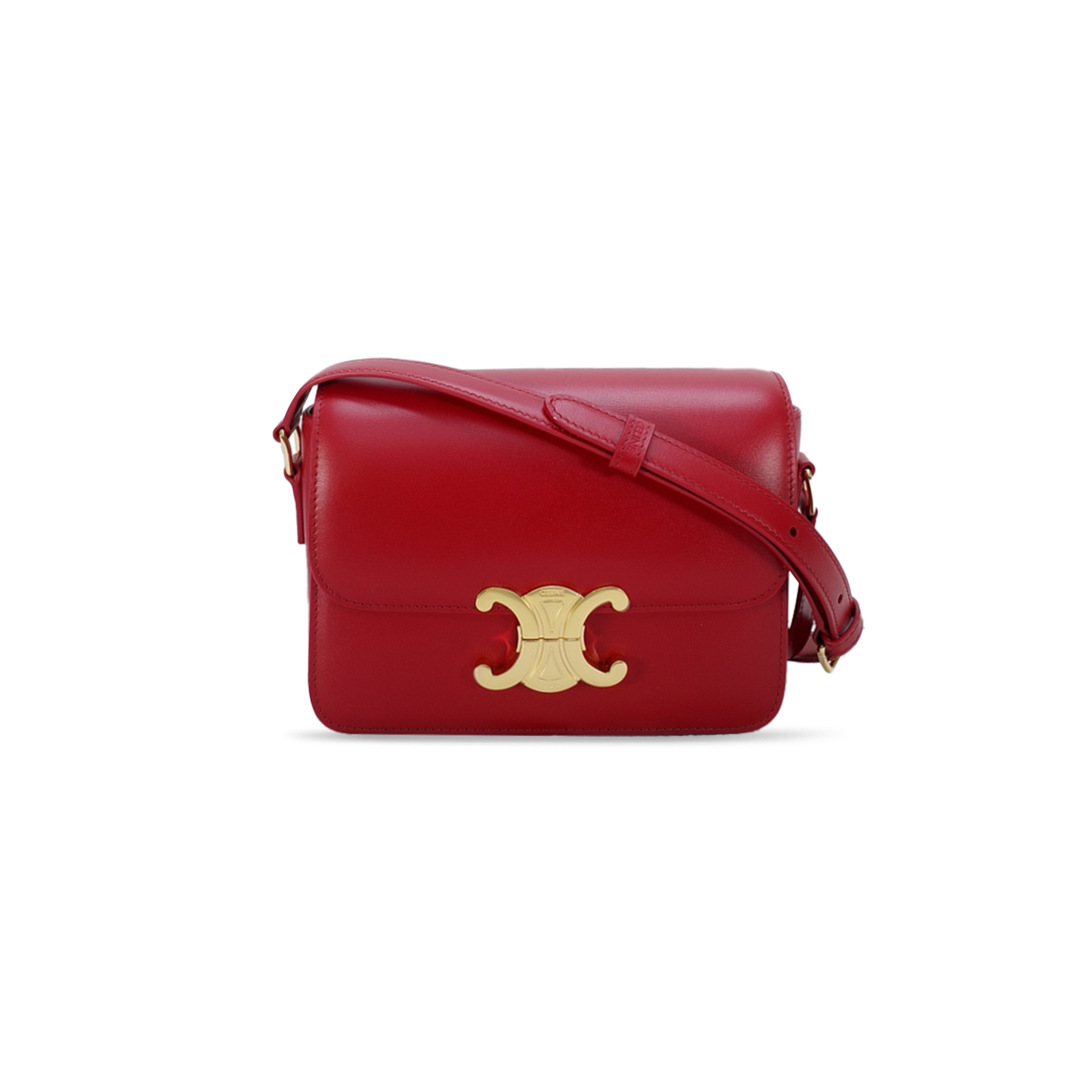 CELIN SMALL TEEN TRIOMPHE BAG IN NATURAL CALFSKIN 188423BF4.28LF (18.5*14*6cm)